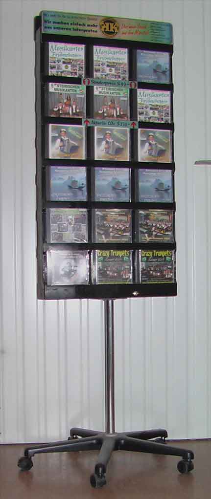 CD / MC Verkaufs-St�nder Abverkauf versperrbar EUR 30,-- inkl. 20% MwSt.